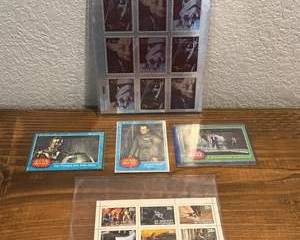 Star Wars Collectibles Lot | Vintage Topps Cards, Commemorative Stamp Sheet & St. Vincent Stamp Set