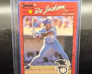 Bo Jackson | 1990 Donruss #650 All-Star | Pink Helmet Print Variation? | Kansas City Royals