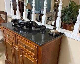 Very Pretty Buffet with Black Quartz Top and storage