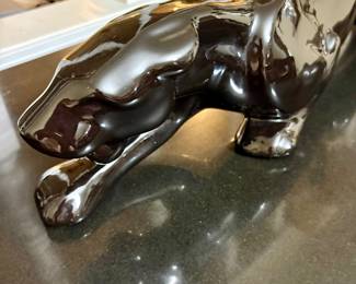 Vintage 💥 MCM Stalking/Prowling Black Panther 19” Art Deco