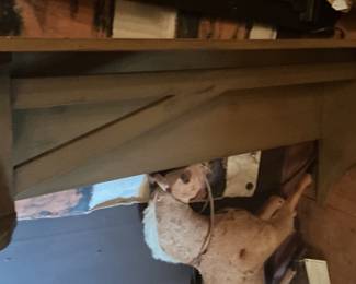 Wooden Lectern with Shelf