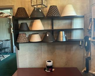 Assorted Primitive & Country Style Lampshades