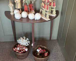 Vintage German Father Christmas Figurines and Christmas Decorations
