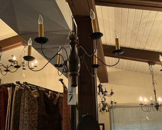 Gettysburg 6-Arm Wood Chandelier