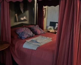 Four-Poster Canopy Bed with Drapes