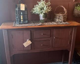 Primitive Farmhouse Dry Sink