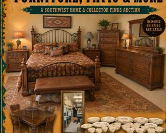 La-Z-Boy sofa, reclining sofa, sofa with USB, loveseat, upholstered sofa, accent chair, armchair, ottoman, living room furniture, coffee table, side table, end table, rustic table, antique table, bentwood chairs, wood chairs, grandfather clock, Howard Miller clock, Howard Miller grandfather clock, wall clock, pendulum clock, home office, bookshelves, book collection, vintage books, home library, decorative books, framed lithograph, Peggy Chun lithograph, Alfredo Buenaventura art, Dottie Spranger art, oil painting, giclee print, modern Southwest art, framed print, tropical artwork, landscape painting, courtyard painting, decorative wall hanging, pottery collection, Reynaldo Quezada, Hilarion Quezada Jr, Fabian Ortiz, signed vase, lizard vase, bird pottery, lizard pottery, pottery on stand, Southwestern ceramics