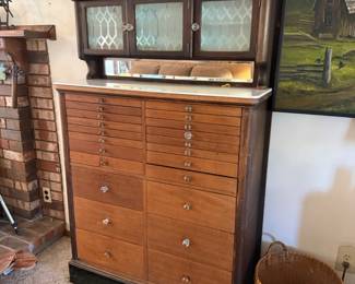 Awesome Antique Dental Cabinet