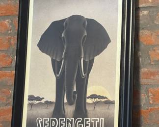 Serengeti printed art