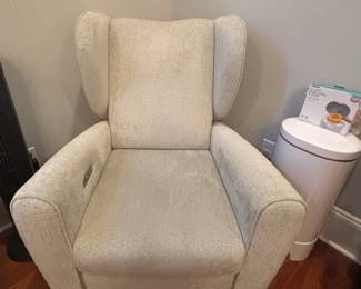 Crate & Barrel Power Recliner Nursery Chair