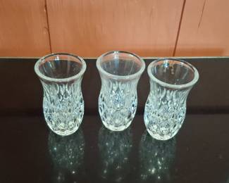 Crystal Shot Glasses Set of 3
