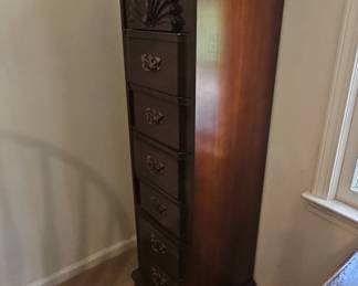 Ethan Allen Lingerie Chest with Fan Carving