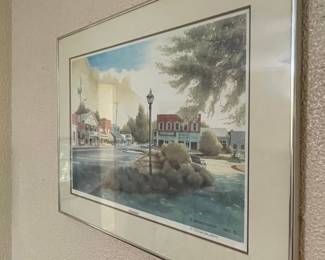 F. Broadhurst "Old Roswell" Signed Watercolor Painting