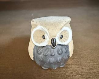 Ceramic Owl Figurine