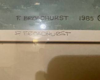 F. Broadhurst "Old Roswell" Signed Watercolor Painting