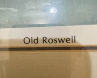 F. Broadhurst "Old Roswell" Signed Watercolor Painting