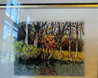 Dale Rayburn "Fall Reflections" Etching