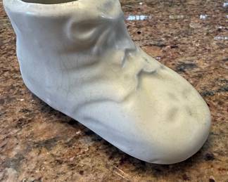 Vintage Shawnee Pottery Baby Bootie