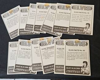 Elvis Presley "Elvis Facts" Trading Cards by Boxcar Enterprises (1978)