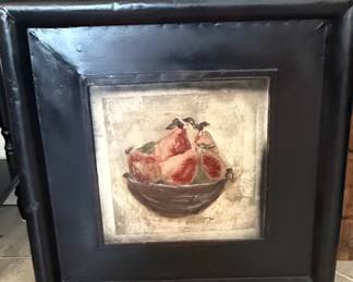 Framed Still Life of Pears