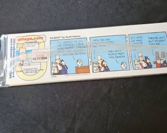 DILBERT by Scott Adams "The Company" Comic Strip Print - Omega Engineering Promotional Item
