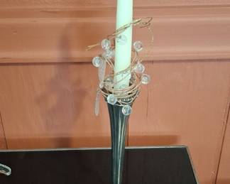Avon "H" Mark Silverplate Candlestick Holder