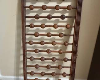Antique Mongolian Wooden Standing Abacus