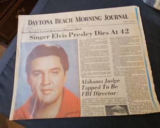 Daytona Beach Morning Journal - Elvis Presley Dies At 42 Newspaper