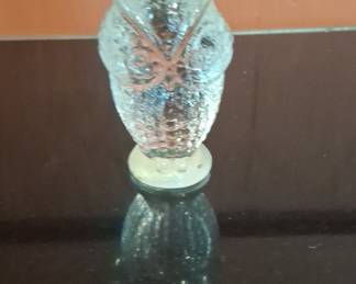 Vintage Viking Glass Owl Paperweight