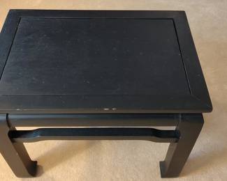Black Lacquered Ming Style Side Table