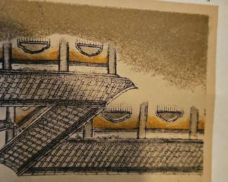 Japanese Woodblock Print "Summer Place" by Kano Tan'yu