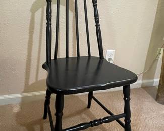 Black Windsor Style Side Chair