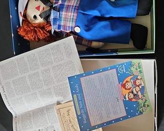 Raggedy Ann and Andy Awake/Asleep Limited Edition Doll Set by Applause