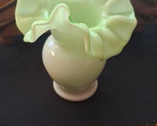 Kanawha Glassware Ruffled Vase