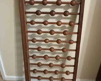 Antique Mongolian Wooden Standing Abacus