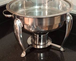 MegaChef 5.3 Quart Stainless Steel Round Chafing Dish
