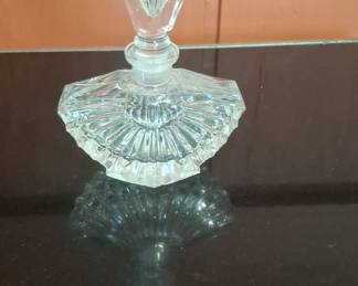 Mikasa Crystal Perfume Bottle with Stopper