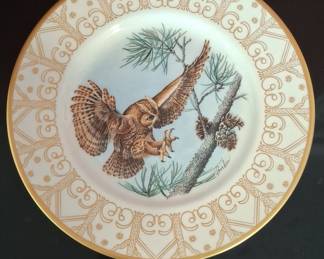Edward Marshall Boehm Eastern Screech Owl Plate