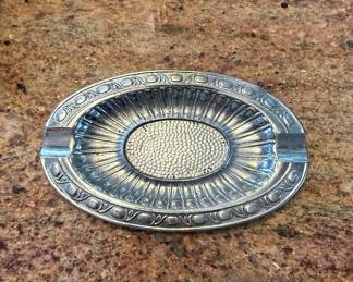 Occupied Japan Style Metal Ashtray