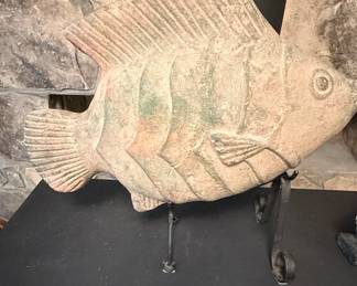 Terracotta Fish Sculpture