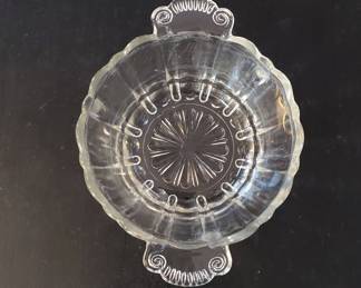 Glass Serving Bowl with Handles