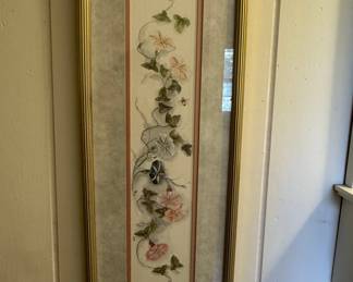Mary Vincent Bertrand Signed Floral Watercolor Print