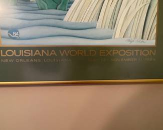 Louisiana World Exposition 1984 Pelican Poster by Hugh Ricks - Signed