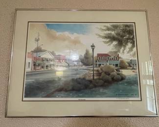F. Broadhurst "Old Roswell" Signed Watercolor Painting