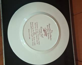 Edward Marshall Boehm Snowy Owl Bone China Plate