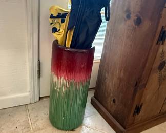 Mid-Century Ceramic Umbrella Stand