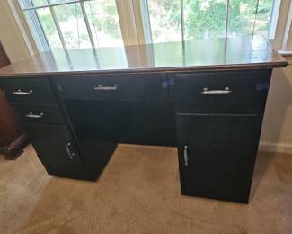 Vintage Steel Tanker Desk