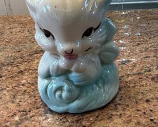 Vintage Hull Art Pottery Cat Planter