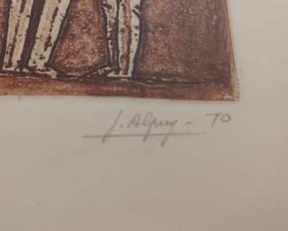 Julio Alpuy - "El Árbol de la Vida" Etching, 1970