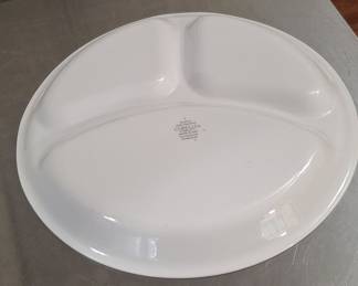 Corelle Winter Frost White Divided Grill Plate